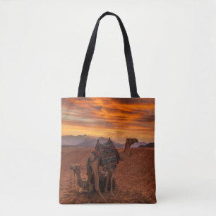 Deserts Bactrian Camel Egypt Sand Dune Tote Bag