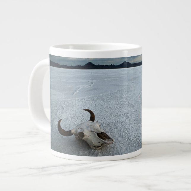 Deserts | Bonneville Salt Flats Utah Large Coffee Mug (Front Left)