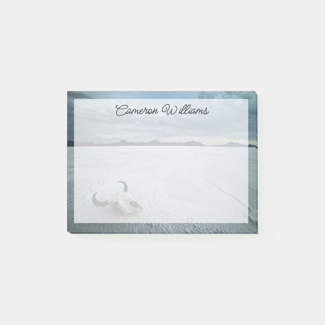 Deserts | Bonneville Salt Flats Utah Post-it Notes (Front)