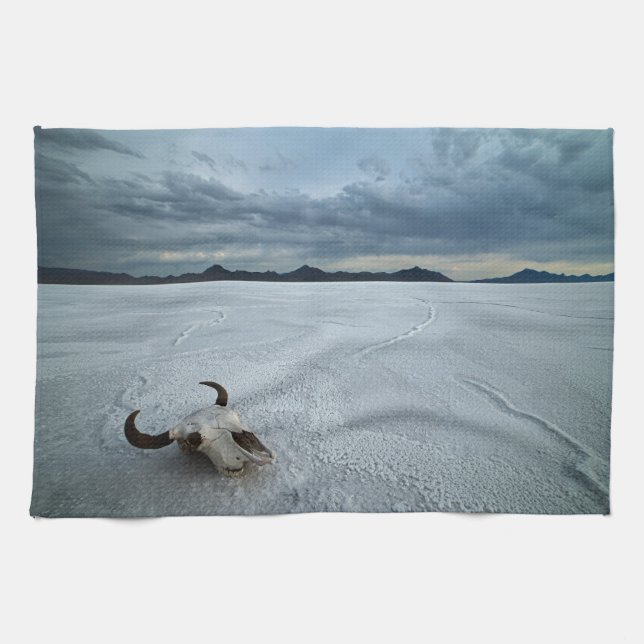 Deserts | Bonneville Salt Flats Utah Tea Towel (Horizontal)