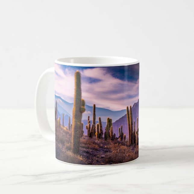 Deserts | Cactus Landscape Argentina Coffee Mug (Front Left)