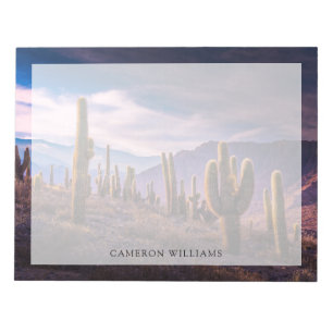 Deserts Cactus Landscape Argentina Notepad