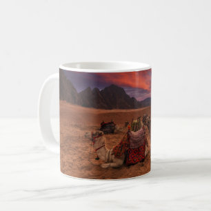 Deserts Camels Sinai Mountains Egypt Coffee Mug