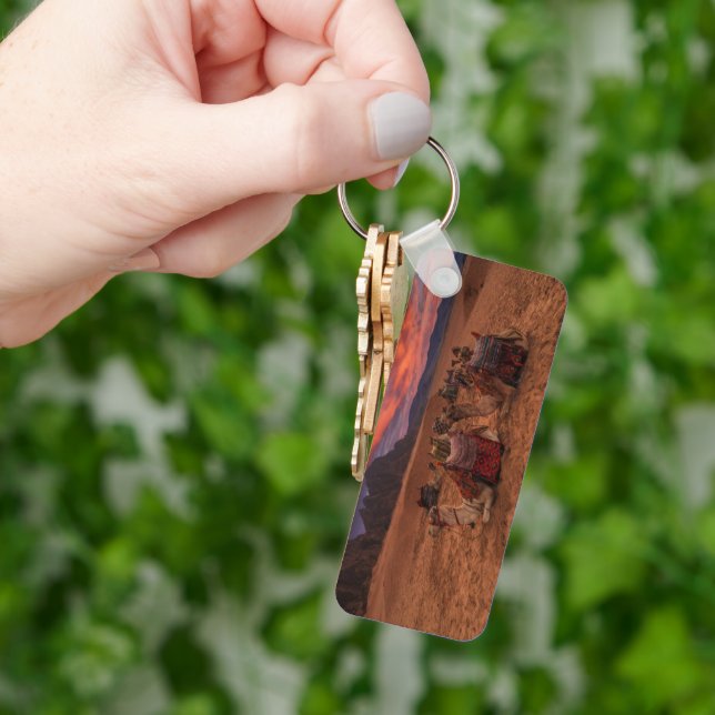 Deserts | Camels Sinai Mountains Egypt Key Ring (Hand)