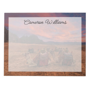 Deserts Camels Sinai Mountains Egypt Notepad