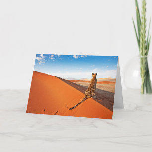 Deserts Cheetah Savannah Desert Card