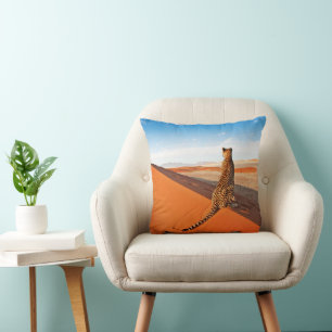 Deserts   Cheetah Savannah Desert Cushion