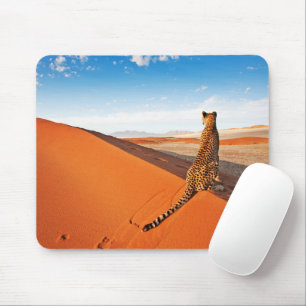 Deserts   Cheetah Savannah Desert Mouse Pad