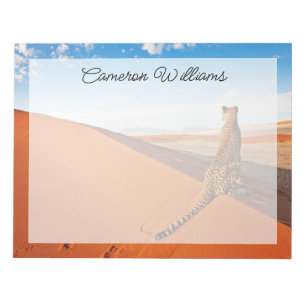 Deserts Cheetah Savannah Desert Notepad