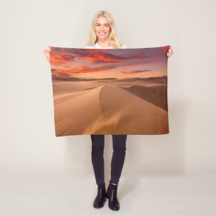 Deserts Desert United Arab Emirates Fleece Blanket