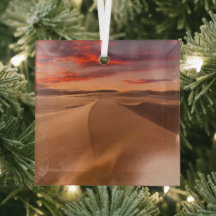 Deserts   Desert United Arab Emirates Glass Tree Decoration