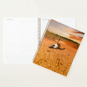 Deserts Desert with Cow Skull Planner