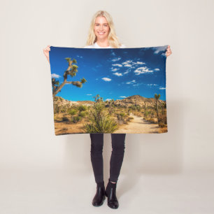 Deserts Joshua Tree National Park Fleece Blanket