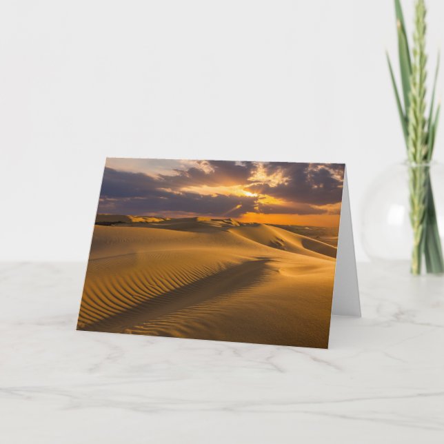 Deserts | Landscape of Sand Dunes Card (Front)