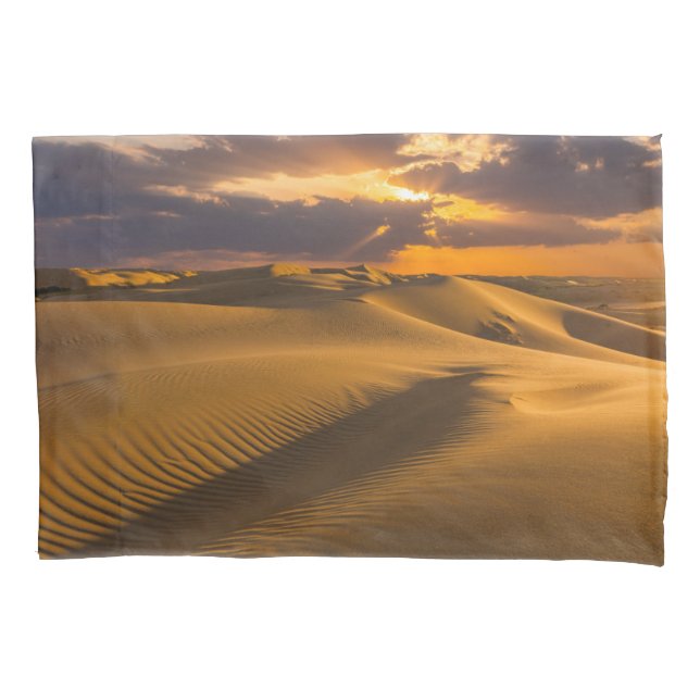 Deserts | Landscape of Sand Dunes Pillowcase (Front)