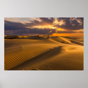 Deserts   Landscape of Sand Dunes Poster