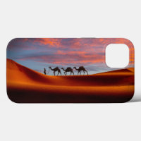 Deserts | Man & Camels in the Sand Dunes