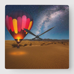Deserts Mesquite Dunes Death Valley Square Wall Clock