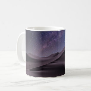 Deserts Milky Way Starry Sky Sand Dune Dubai Coffee Mug
