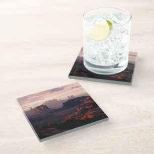 Deserts Monument Valley Utah-Ariziona Glass Coaster
