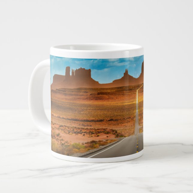 Deserts | Monument Valley, Utah Large Coffee Mug (Front Left)