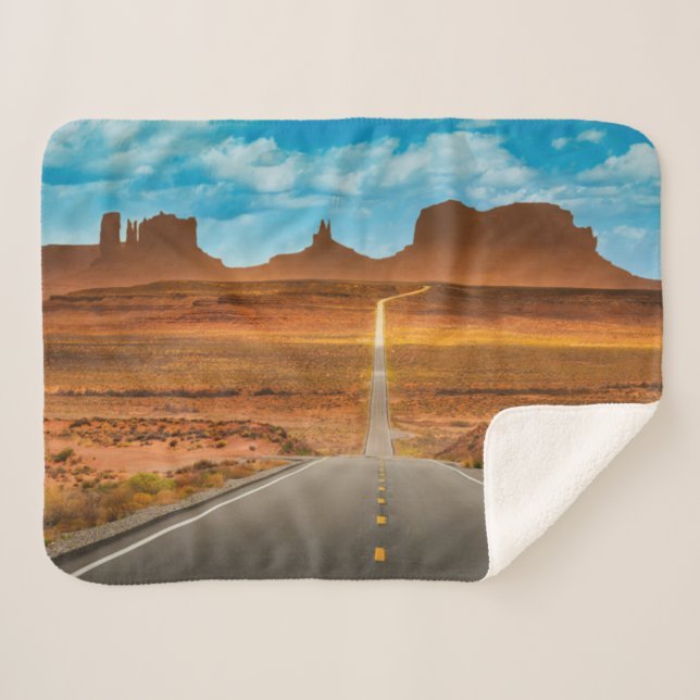 Deserts | Monument Valley, Utah Sherpa Blanket (Front (Horizontal))