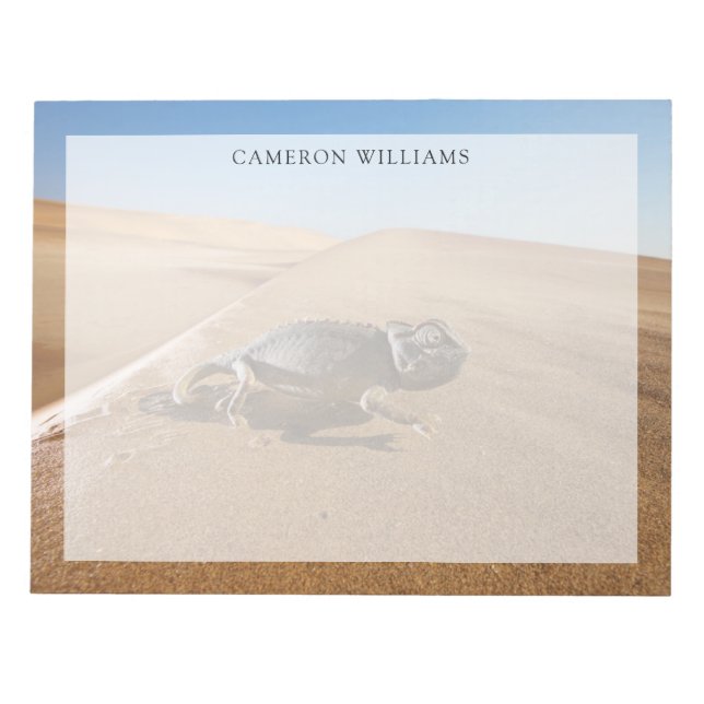 Deserts | Namaqua Chameleon in Desert Notepad (Front)