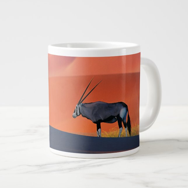 Deserts | Namib Desert Oryx Large Coffee Mug (Front Right)