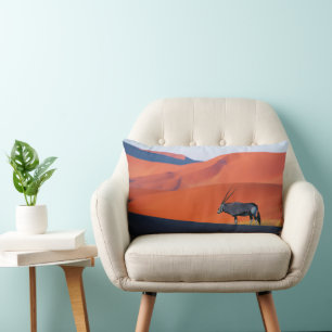 Deserts Namib Desert Oryx Lumbar Cushion