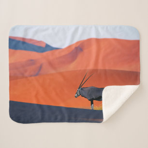 Deserts Namib Desert Oryx Sherpa Blanket