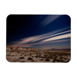 Deserts Navarre Bardenas Desert at Night Magnet