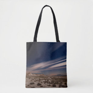 Deserts Navarre Bardenas Desert at Night Tote Bag