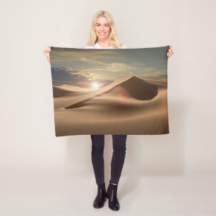 Deserts   Rub al Khali Fleece Blanket