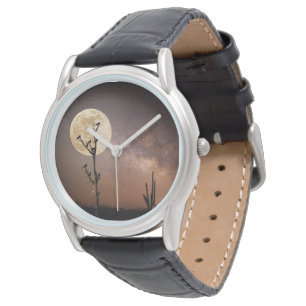 Deserts   Saguaro Cactus With Birds in Desert Watch