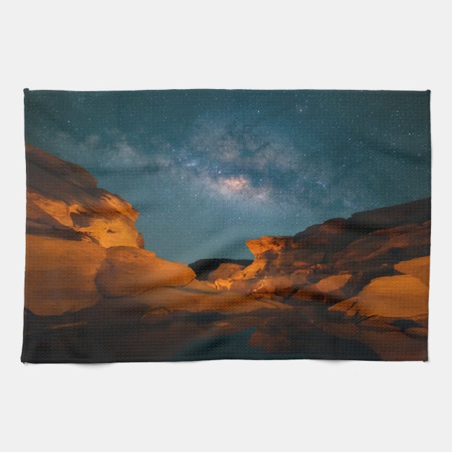 Deserts | Sam Pan Bok Night time Thailand Tea Towel (Horizontal)