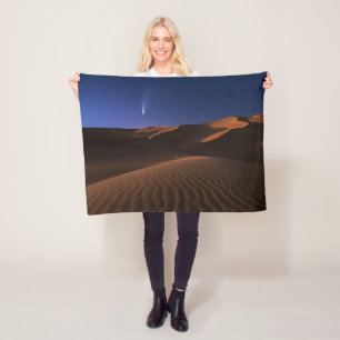 Deserts   Sand Dune Galaxy Fleece Blanket