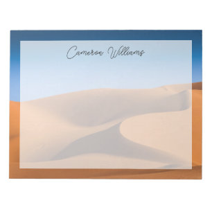 Deserts Sand Dunes Near Illizi, South Algeria Notepad