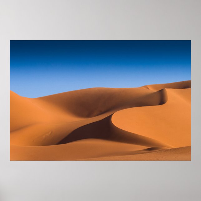 Deserts | Sand Dunes Near Illizi, South Algeria Poster (Front)