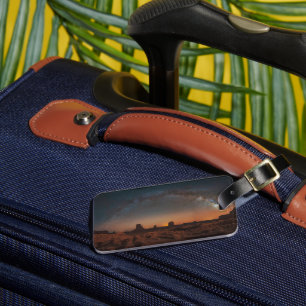 Deserts   Starry Sky Over A Desert Landscape Luggage Tag