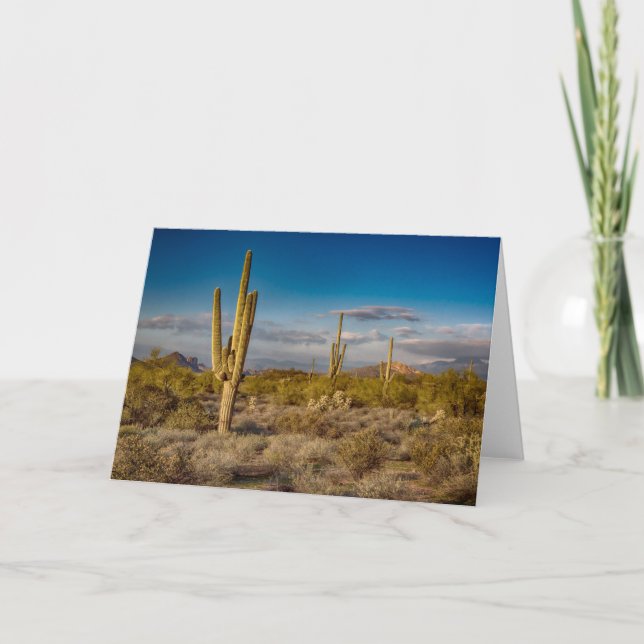 Deserts | Superstition Mountains, Arizona Card (Front)