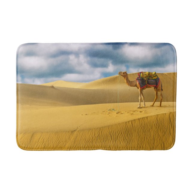 Deserts | Thar Desert Rajasthan India Camel Bath Mat (Front)