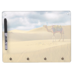 Deserts   Thar Desert Rajasthan India Camel Dry Erase Board With Key Ring Holder