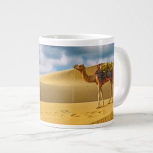 Deserts Thar Desert Rajasthan India Camel Large Coffee Mug
