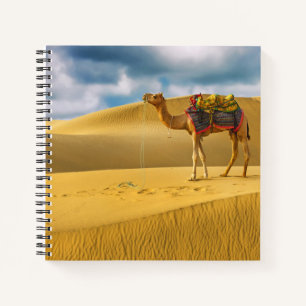 Deserts   Thar Desert Rajasthan India Camel Notebook