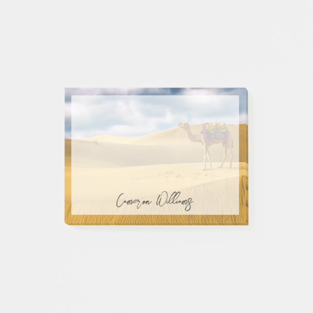 Deserts | Thar Desert Rajasthan India Camel Post-it Notes (Front)