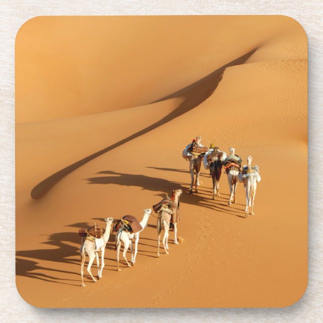 Deserts | Tuareg Walk with Camels Coaster (Front)