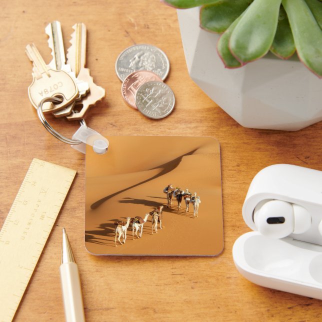 Deserts | Tuareg Walk with Camels Key Ring (Desk)