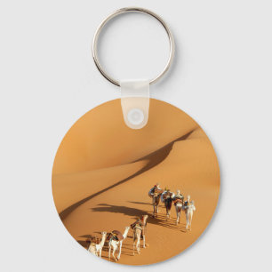 Deserts   Tuareg Walk with Camels Key Ring