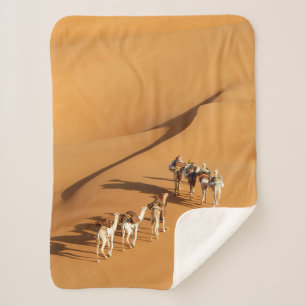 Deserts   Tuareg Walk with Camels Sherpa Blanket