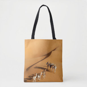 Deserts Tuareg Walk with Camels Tote Bag